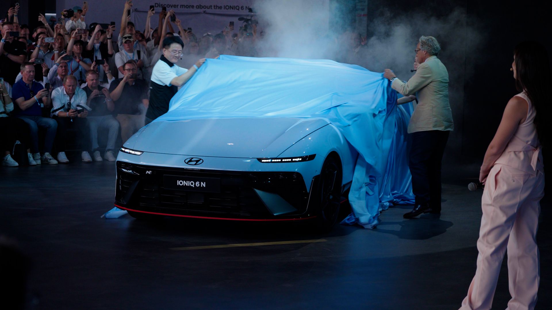 لحظة الكشف عن Hyundai IONIQ 6 N — Festival of Speed · جودوود · 10 يوليو 2025